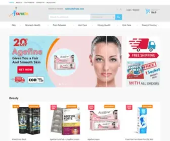 Tafrepa.com(Health Care & Personal Care Products Online in India) Screenshot