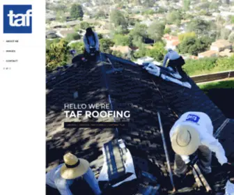 Tafroofing.com(Residential & Commercial Roof Repairs) Screenshot