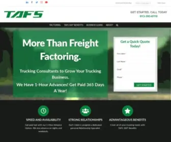 Tafs.com(Freight Factoring to Grow Your Trucking Business) Screenshot
