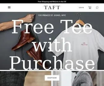 Taftclothing.com(Taft Men's Boots & Shoes) Screenshot