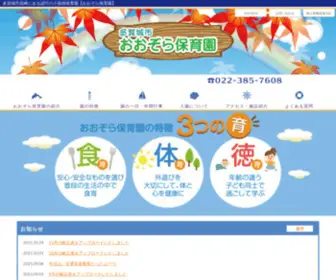 Tagajo-OOzora.jp(おおぞら保育園) Screenshot