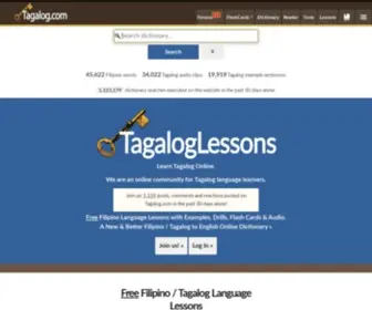 Tagaloglessons.com(Free Tagalog Lessons Online) Screenshot