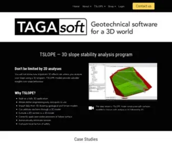 Tagasoft.com(Geotechnical software) Screenshot
