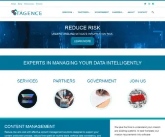 Tagence.com(Accelerate your business with intelligent) Screenshot