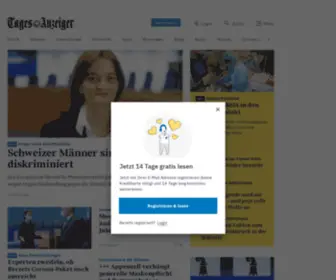 Tagesanzeiger.com(Die Schweizer Zeitung) Screenshot