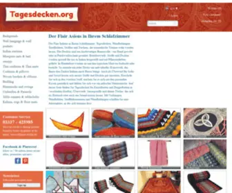 Tagesdecken.org(Tagesdecken und Vorhang Shop) Screenshot