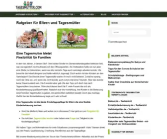Tagesmutter.com(Ll➤ Alle Themen rund um die Tagesmutter Kinderbetreuung für Eltern & Tagesmütter) Screenshot