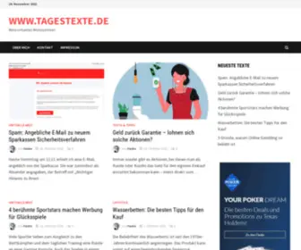 Tagestexte.de(Mein virtuelles Wohnzimmer) Screenshot