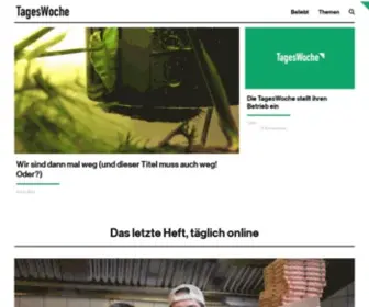 Tageswoche.ch(Startseite) Screenshot