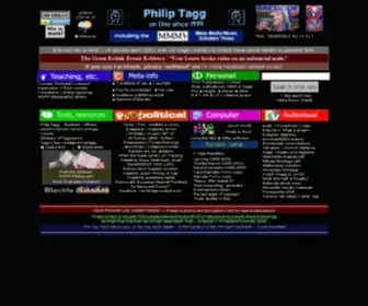 Tagg.org(Philip Tagg site entry php) Screenshot