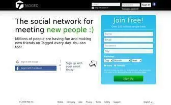 Tagged.com(Het sociaal netwerk om nieuwe mensen te ontmoeten) Screenshot