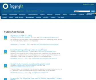 Taggingkit.com(Your Source for Social News and Networking) Screenshot