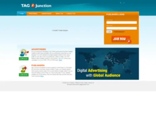 Tagjunction.com(Tag Junction Affiliate Network) Screenshot