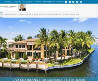 Tagliamonteteam.com(Waterfront Homes for Sale Fort Lauderdale) Screenshot