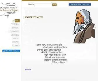 Tagoreweb.in(Rabindranath Tagore) Screenshot