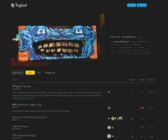 Tagtool.org(The online community for Tagtool users) Screenshot