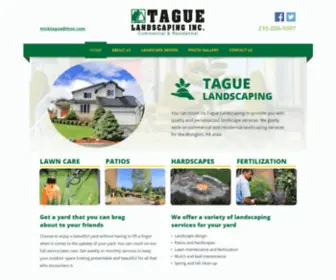 Taguelandscaping.com(Tague Landscaping) Screenshot