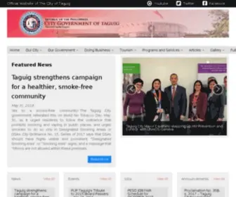 Taguig.gov.ph(Official Website of The City of Taguig) Screenshot
