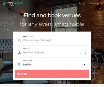 TagVenue.com(Top Venues for Hire in the UK and Beyond) Screenshot