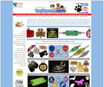 TagXpress.com(Pet ID Tags in Stainless) Screenshot