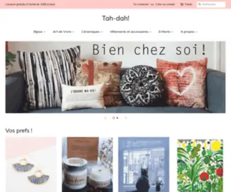 Tah-Dah.ca(Boutique cadeaux de designers québécois) Screenshot