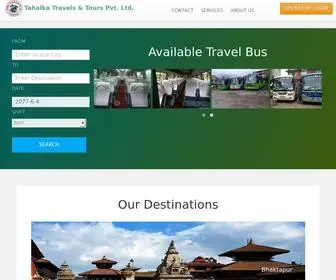 Tahalkabus.com.np(Tahalka Travels & Tours Pvt) Screenshot