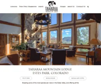 Taharaa.com(Taharaa Mountain Lodge and Twin Owls Steakhouse) Screenshot