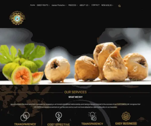 Taher-CO.com(Dried Fruits and Nuts Supplier and pistachio wholesale) Screenshot