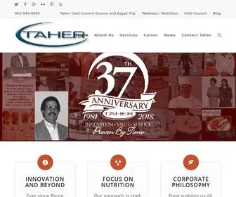 Taher.com(Chef-Driven Professional Food Service Management) Screenshot