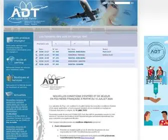 Tahiti-Aeroport.pf(Aéroport de Tahiti gestionnaire des aéroports) Screenshot