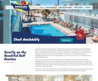 Tahitianresort.com(Tahitian Beach Motel) Screenshot