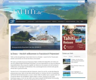 Tahiti.de(Tahiti und die dazugehörigen Inseln laden Sie ein ins Paradies) Screenshot