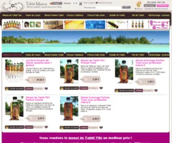 Tahitimaeva.com(Boutique des produits de Tahiti et ses îles) Screenshot