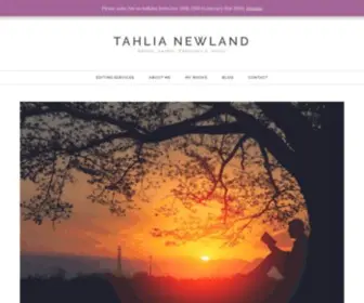 Tahlianewland.com(Tahlia Newland) Screenshot