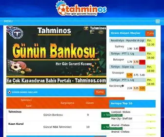 Tahminos.com(Ddaa Tahminleri) Screenshot