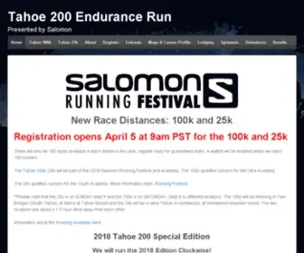 Tahoe200.com(Tahoe 200 Endurance Run Ultra) Screenshot