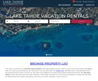 Tahoeaccommodations.com Screenshot