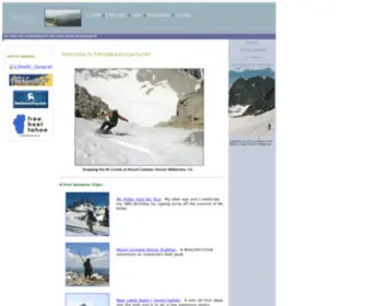 Tahoebackcountry.net(Your Source for Outdoor Adventure) Screenshot