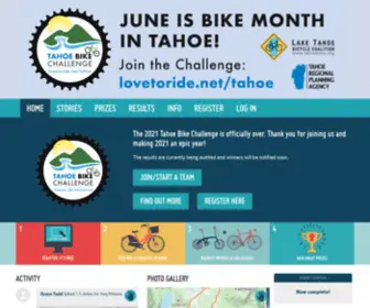 Tahoebikechallenge.org(Love to Ride Tahoe) Screenshot