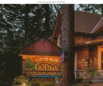 Tahoecedarglen.com(Cedar Glen Lodge) Screenshot