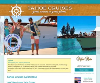 Tahoecruises.com(Tahoe Cruises Safari Rose) Screenshot