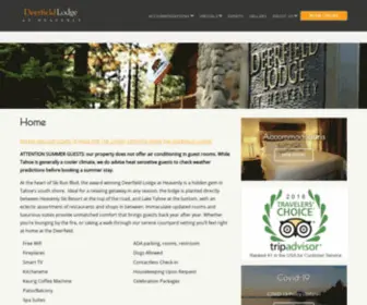 Tahoedeerfieldlodge.com(Deerfield Lodge at Heavenly) Screenshot