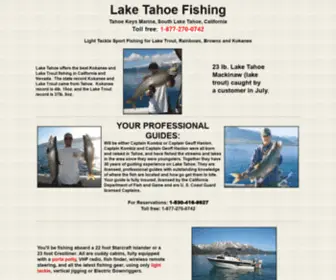 Tahoefishingguides.com(Lake Tahoe Fishing Captain Kombiz professional fishing guide) Screenshot