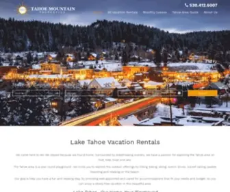 Tahoemtproperties.com(Lake Tahoe Vacation Rentals) Screenshot