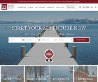 Tahoerentals.com(Tahoe Rentals) Screenshot