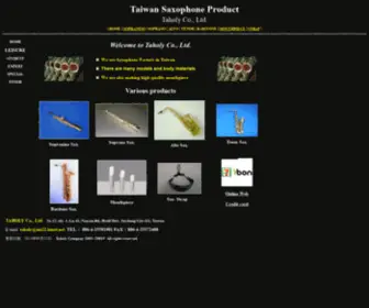 Taholy.com(Taiwan Saxophone Product) Screenshot