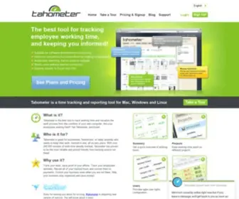 Tahometer.com(Tahometer automatically tracks software developer's working time and) Screenshot