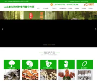 Tahsl.com(山东泰安和时利食用菌合作社网) Screenshot