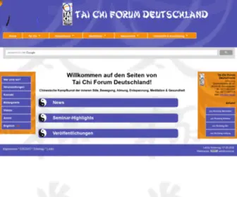 Tai-Chi.de(Tai Chi Forum Deutschland Startseite) Screenshot