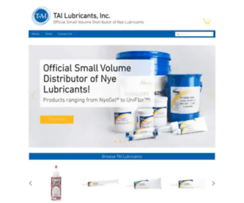 Tai-Lubricants.com(Home) Screenshot